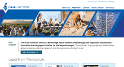 Desktop Screenshot of israelinstitute.org